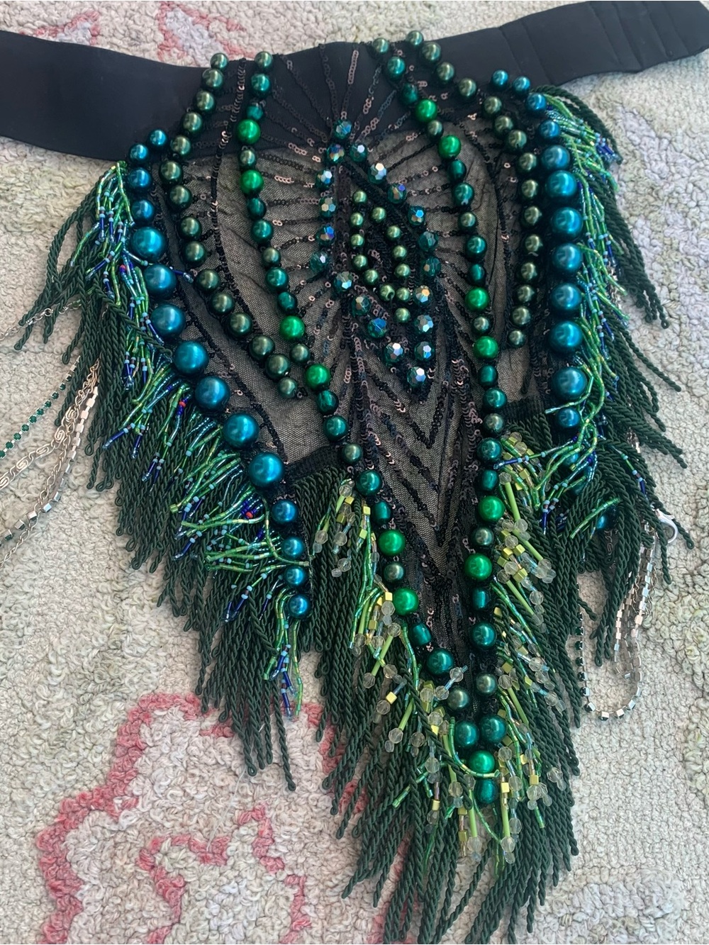 Nasteski The Label Hand-Beaded 2-Piece Rave & Festival Set - Picture 3 of 12